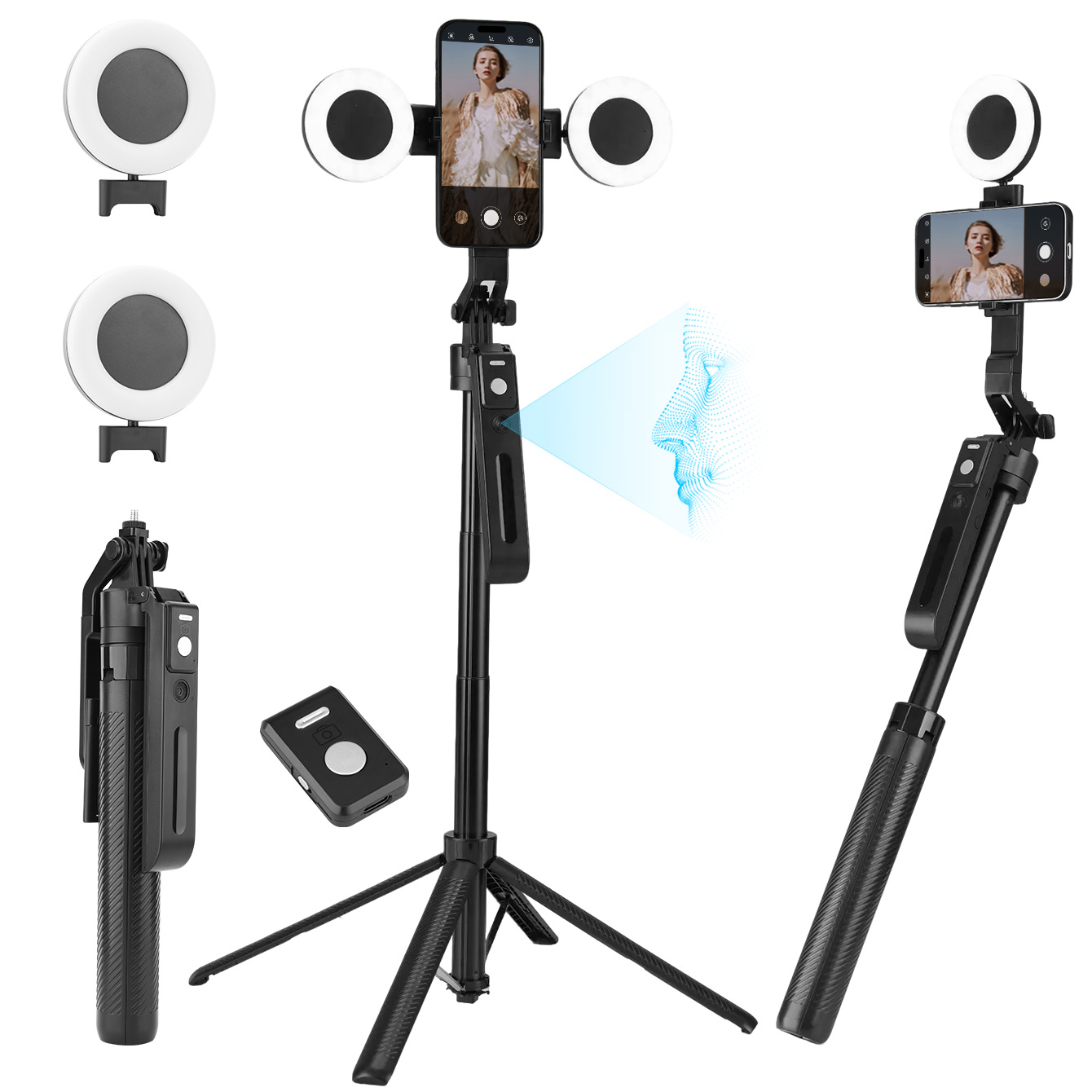 Photography Lighting Ai - Nouveau trépied perche à selfie IA