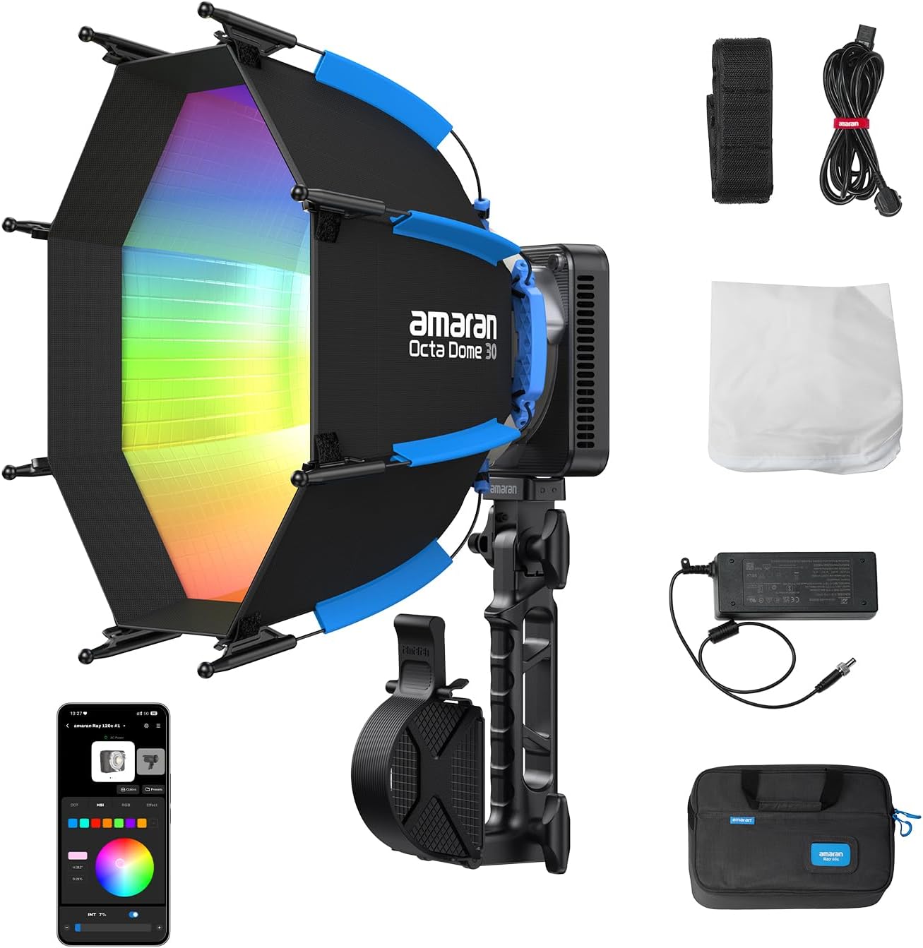 Photography Lighting Mount - Lumière vidéo LED RGB 120W, éclairage