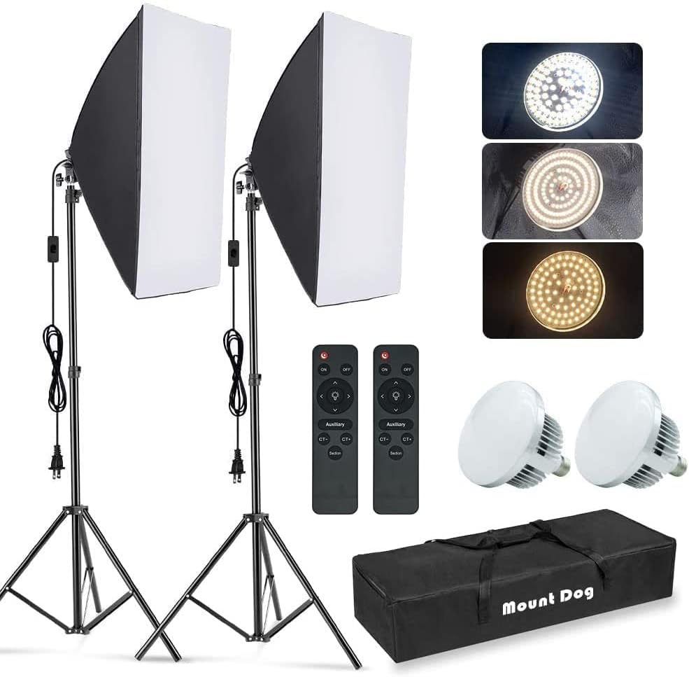 Photography Lighting Kits - Kit d'éclairage pour photographie avec boîte