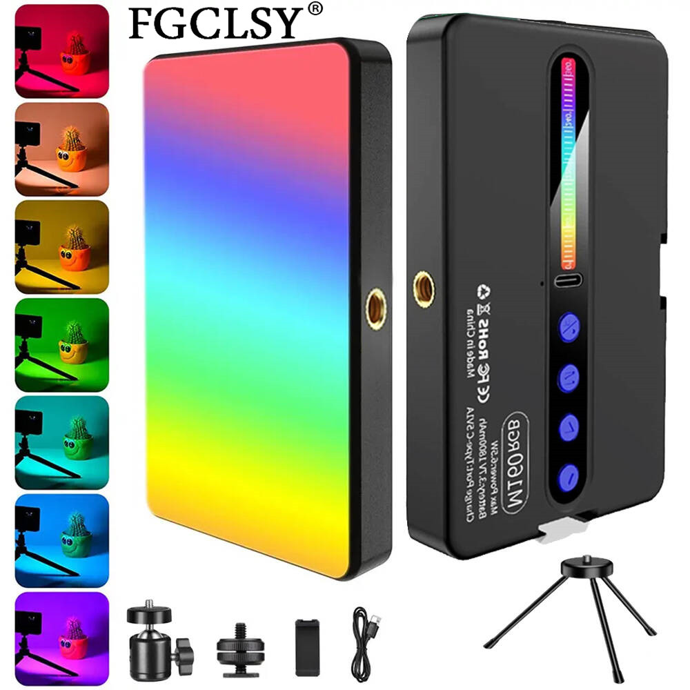 Torjim Rgb Photography Video Lighting - Lumière de caméra LED RGB, Kit