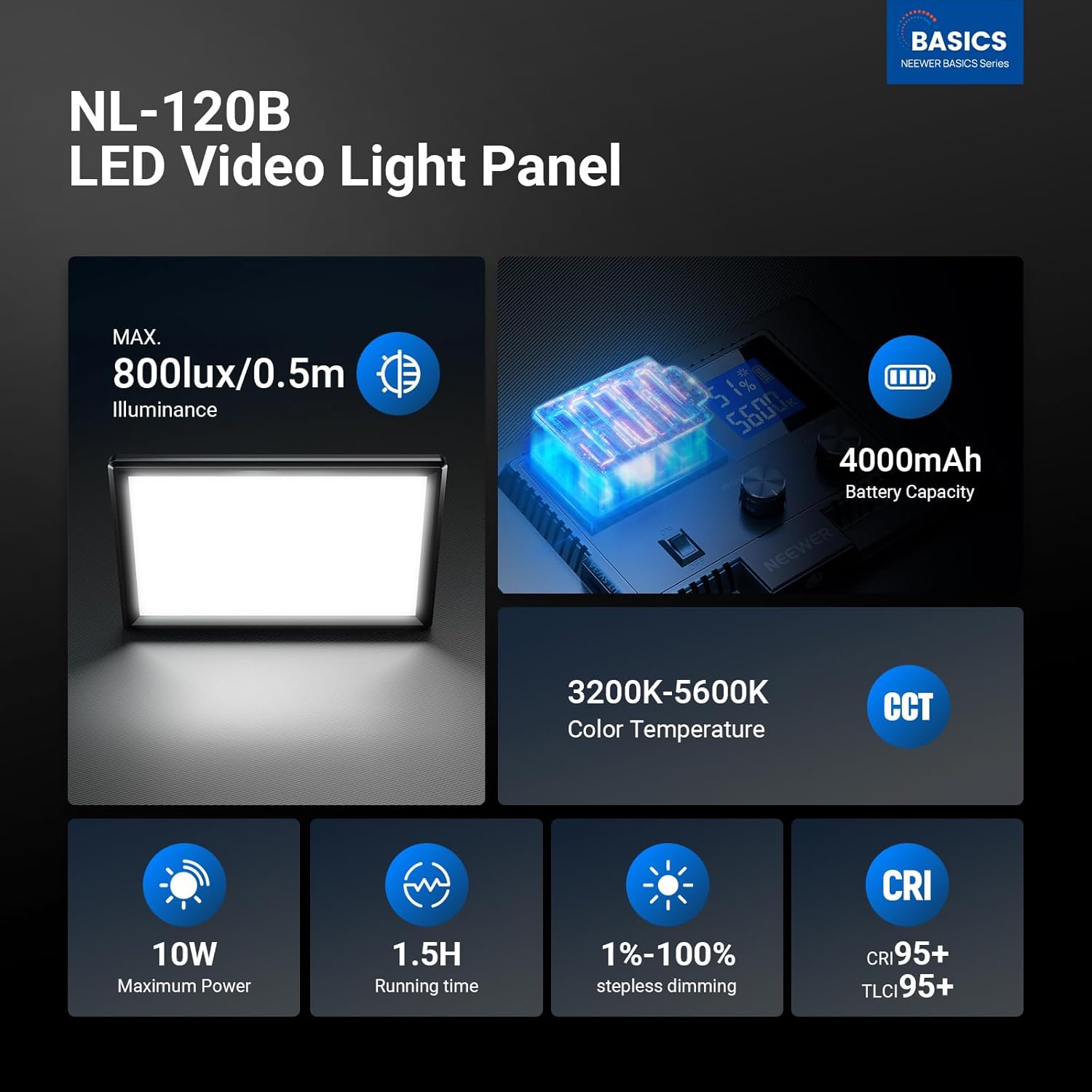 Panneau lumineux LED NEEWER Ba - Photography Lighting Kit Neewer avis et prix