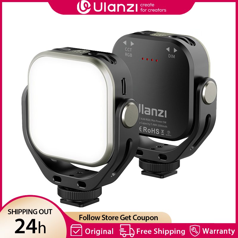 Lumière vidéo Ulanzi VL66 RVB  - Torjim Rgb Photography Video Lighting avis et prix