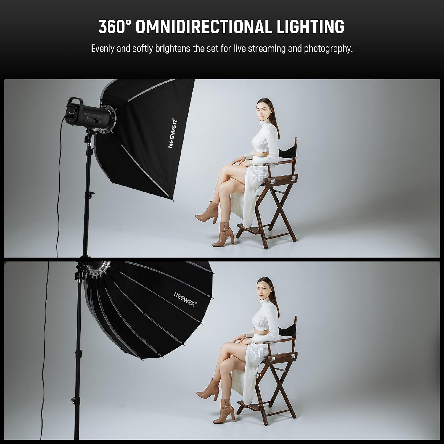 Boîte à lumière parabolique av - Photography Lighting Kits avis et prix