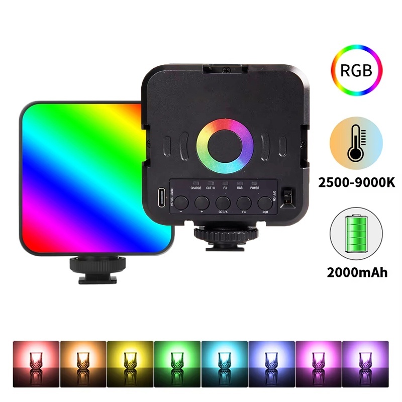 Mini lampe vidéo RGB portable  - Photography Lighting Mount avis et prix