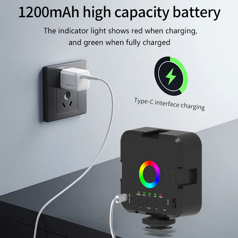 Mini lampe vidéo RGB portable  - Photography Lighting Mount avis et prix