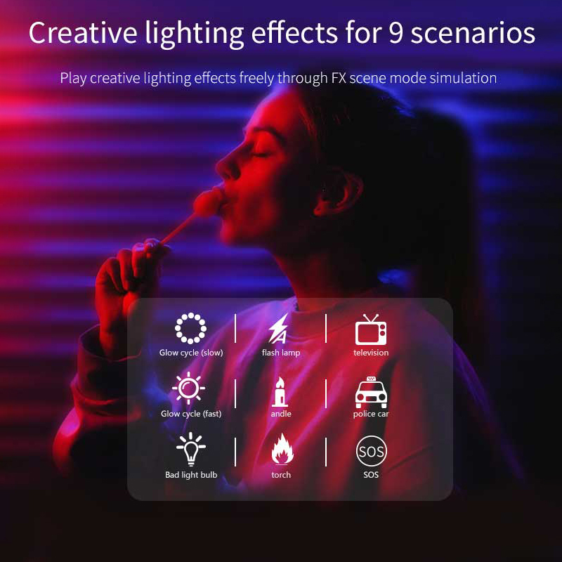 Mini lampe vidéo RGB portable  - Photography Lighting Mount avis et prix