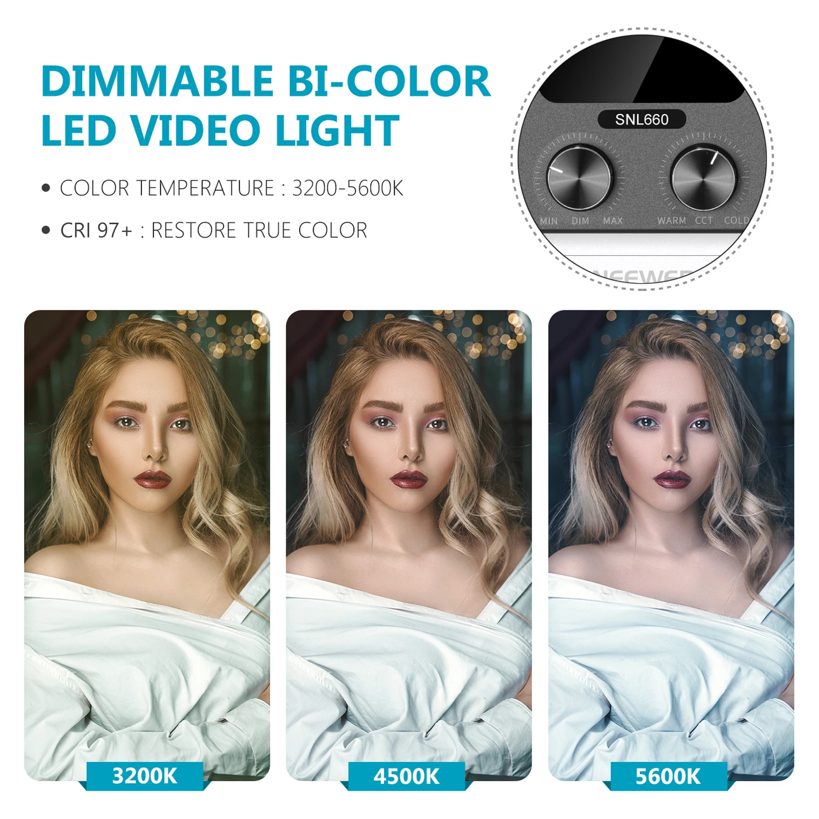 Kit d'éclairage vidéo LED Neew - Photography Lighting Kit Neewer avis et prix